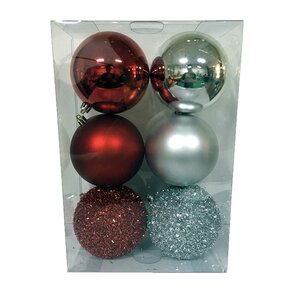 6 Piece Ball Ornament Set (Set of 6)