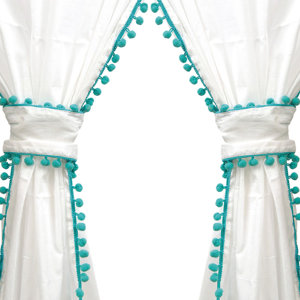 Tianna Pom Pom Curtain Panel Pair (Set of 2)