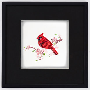 Red Cardinal Decor Wayfair Cardinal Framed Wall Decor