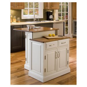 Susana Kitchen Island with Wooden Top