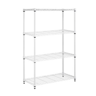 Large White Shelving Unit Wayfair Quickview Black Chrome White