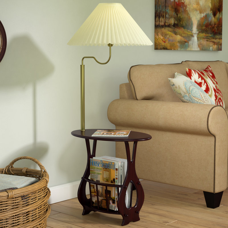 Darby Home Co Portersville Floor Lamp End Table Magazine Rack Portersville Floor Lamp End Table Magazine Rack Combination