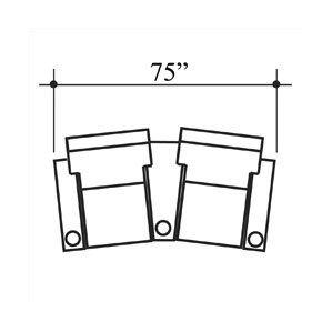 Celebrity Home Theater Lounger (Row of 2) by Bass