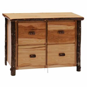 Hickory 4-Drawer File Cabinet