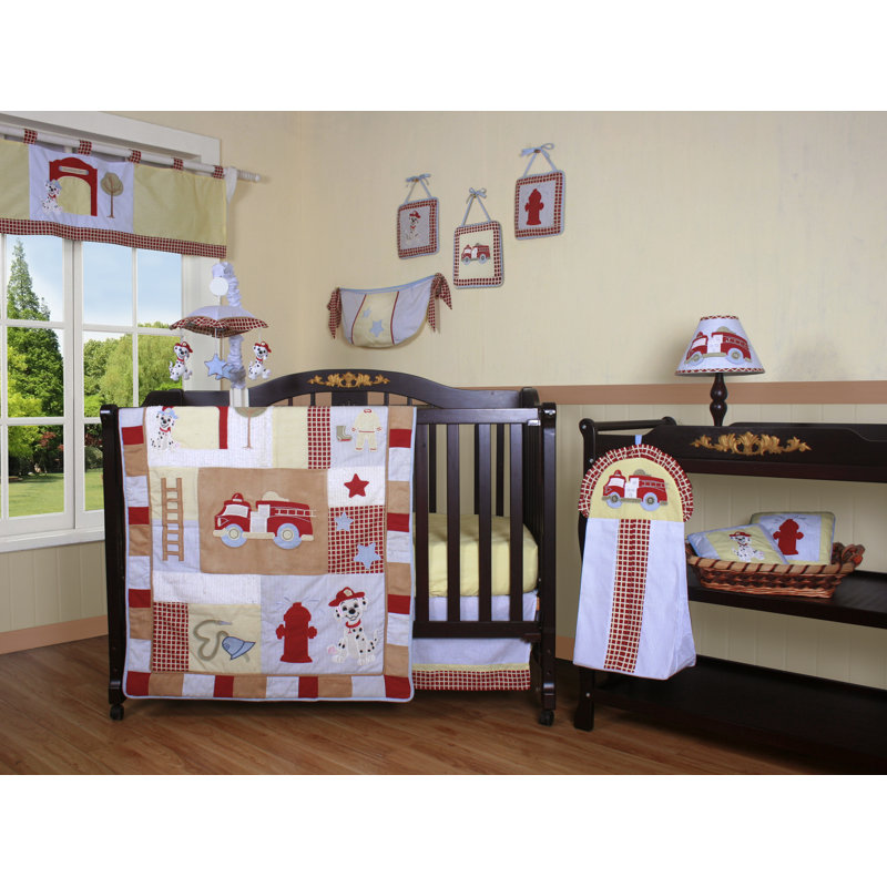 Geenny Boutique Fire Truck 13 Piece Crib Bedding Set Reviews Wayfair Boutique Fire Truck 13 Piece Crib Bedding Set