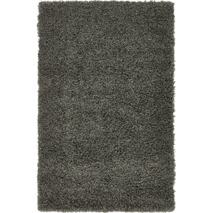 Gray Silver Rugs You Ll Love Wayfair Lilah Dark Gray Area Rug