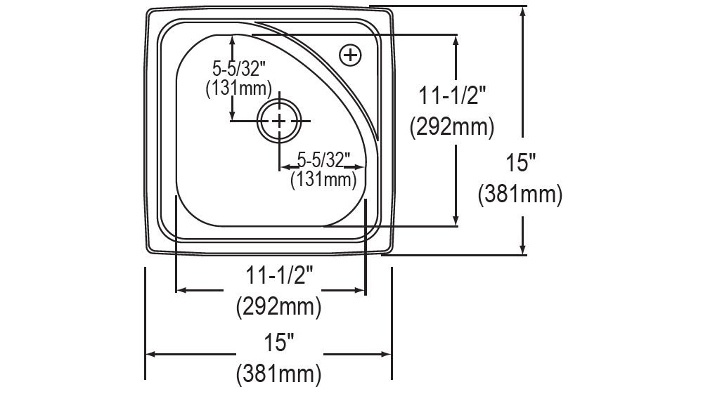 Elkay Harmony 15" x 15" SelfRimming Bar Sink & Reviews Wayfair