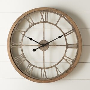 Natural Wood Wall Clock