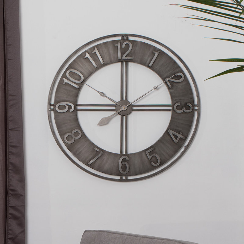 Studio Designs HOME Oversized Industrial Loft Metal 30" Wall Clock