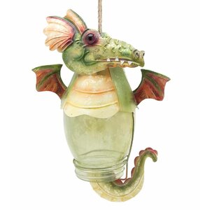 Dragon Glass Jar Critter Ornament