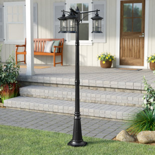 Lamp Post Lights You Ll Love Wayfair Shaws Outdoor 3 Light 82 Post