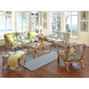 Wicker Rattan Living Room Set Wayfair Quickview