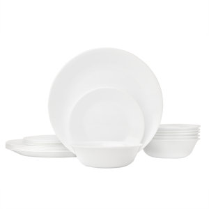 Livingware Winter Frost 18 Piece Dinnerware Set, Service for 6