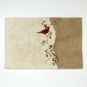 Gilded Birds Bath Rug