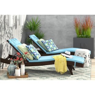 View Bellview Reclining Chaise Lounge with Cushion Set of 2