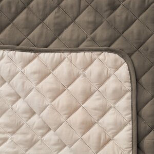 Reversible Quilted Box Cushion Loveseat Slipcover