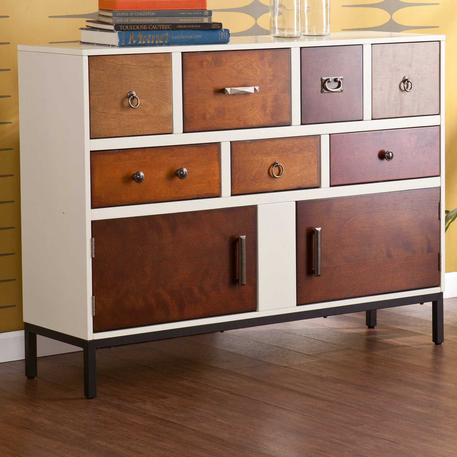 Home Etc Devlin 2 Door, 7 Drawer Cabinet & Reviews | Wayfair.co.uk