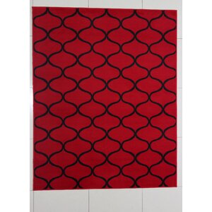 Hardison Red Area Rug