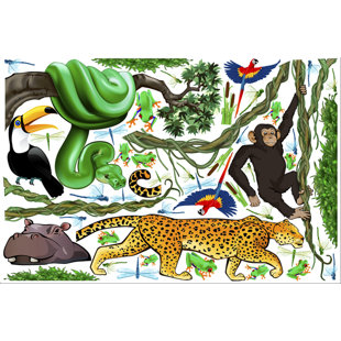 Jungle Safari Wall Decals You Ll Love Wayfair Jungle Exploration Wall Decal