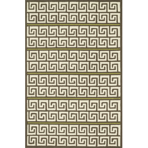 Palm Springs Hand-Hooked Brown/Green Indoor/Outdoor Area Rug