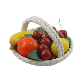 Ceramic Fruit Centerpiece Wayfair Round Ceramic Fruit Basket
