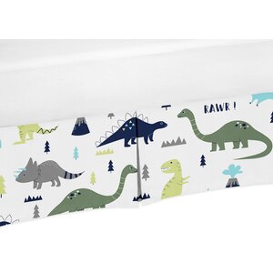 Mod Dinosaur Crib Skirt