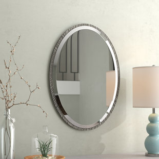 Polished Nickel Mirror Wayfair Oval Polished Nickel Wall Mirror