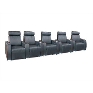Executive Home Theater Lounger (Row of 5) by Bass