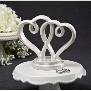 Interlocking Hearts Centerpiece and Cake Topper from Fashioncraft