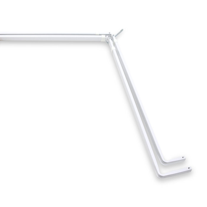 Rod Desyne Bay Window Lockseam Double Curtain And Hardware Set Bay Window Lockseam Double Curtain Rod And Hardware Set