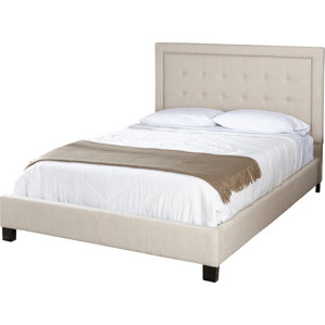 Queen Upholstered Panel Bed by TMS
