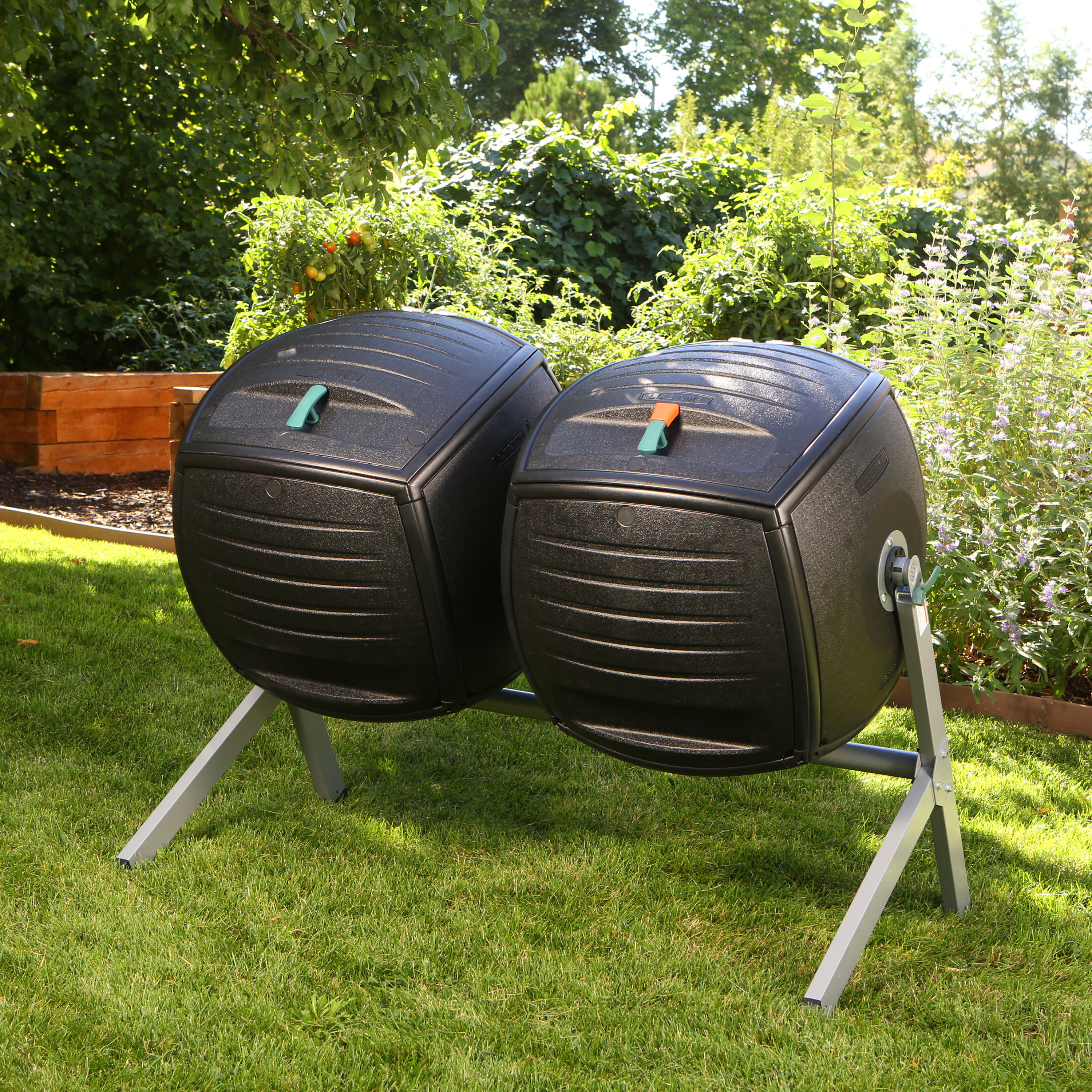Lifetime Dual 50 Gal Tumbler Composter Reviews Wayfair