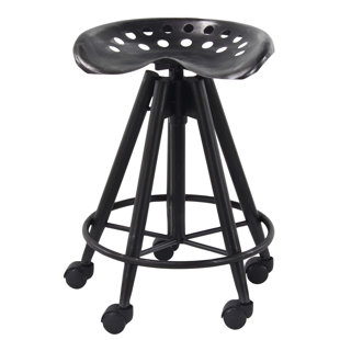 Bar Stool With Wheels Wayfair Steelton Modern Curved Adjule Height Bar Stool With Wheels