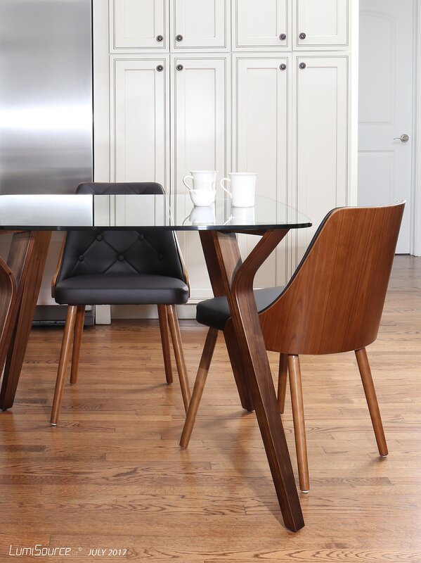 Union Rustic Thornton Mid-Century Modern Dining Table ...