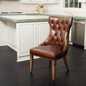 Berlin Genuine Leather Upholstered Dining Chair
