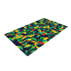 Akwaflorell Fruit and Fun Blue/Green Area Rug