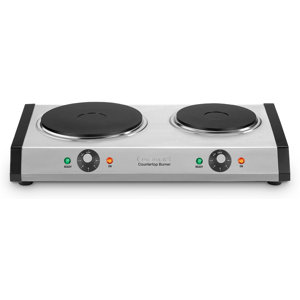 Double Cast-Iron Burner for Countertop Use