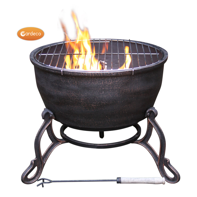 Gardeco Feuerschale Elidir aus Gusseisen & Bewertungen Wayfair.de
