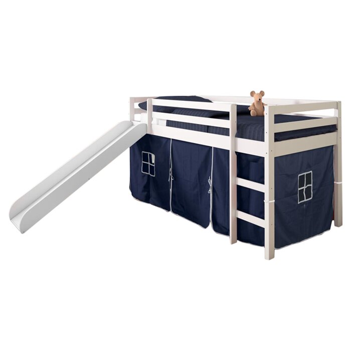 Donco Kids Tent Twin Low Loft Bed with Slide & Reviews ...