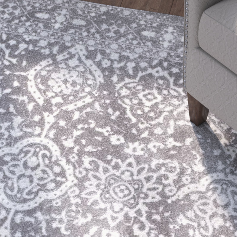 Charlton Home Dorothea Gray Area Rug & Reviews Wayfair.ca