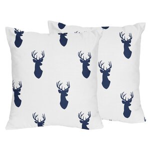 Woodland Deer Throw Pillow (Set of 2)