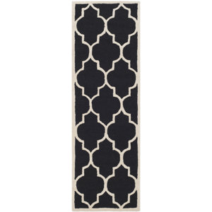 Parker Lane Hand-Tufted Wool Black/Ivory Area Rug
