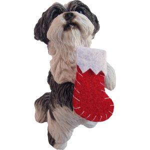 Standing Shih Tzu Christmas Ornament