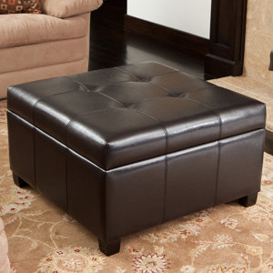 Hocker Rica mit Stauraum aus Leder von NFusion