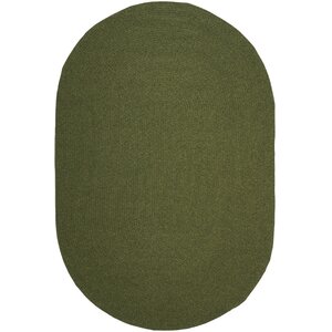 Lissie Hand-Woven Moss Green Area Rug