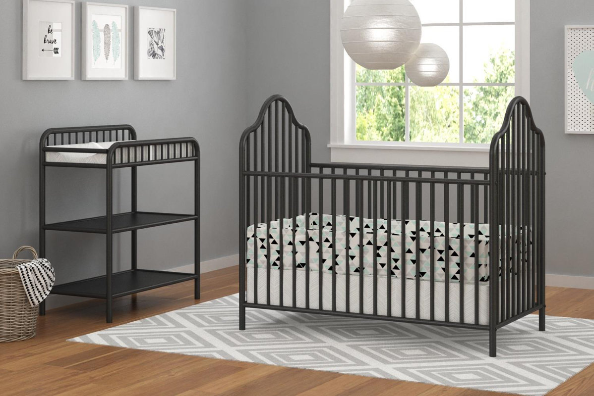 Little Seeds Rowan Valley Lanley 2 Piece Metal Crib Set & Reviews Wayfair