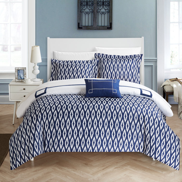 Kendall 8 Piece Reversible Duvet Cover Set Kendall 8 Piece Reversible Duvet Cover Set