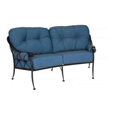 Derby Crescent Loveseat With Cushions Derby Crescent Loveseat With Cushions