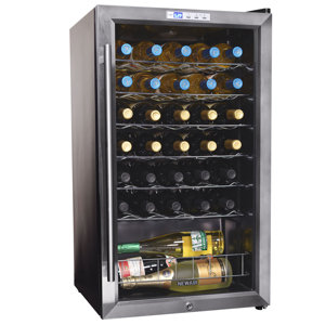 33 Bottle Single Zone Freestanding Wine Cooler