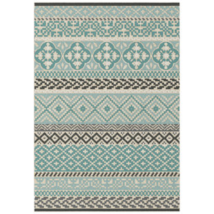 Outdoor Rugs Carpets Mats You Ll Love Wayfair Co Uk Victorina Teal Grey Rug